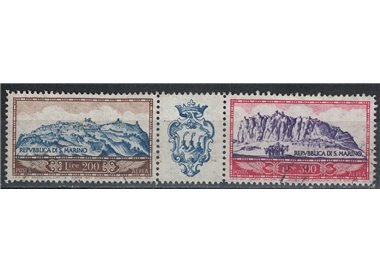 SAN MARINO 1958 Monte Titano (posta aerea) 2v us