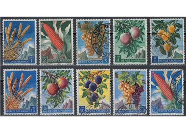 SAN MARINO 1958 Agricultural Products 10v us