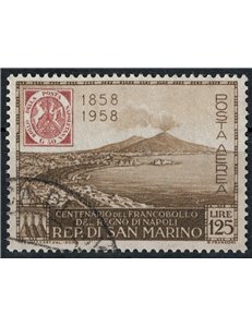 SAN MARINO 1958 Kingdom of Naples (airmail) us