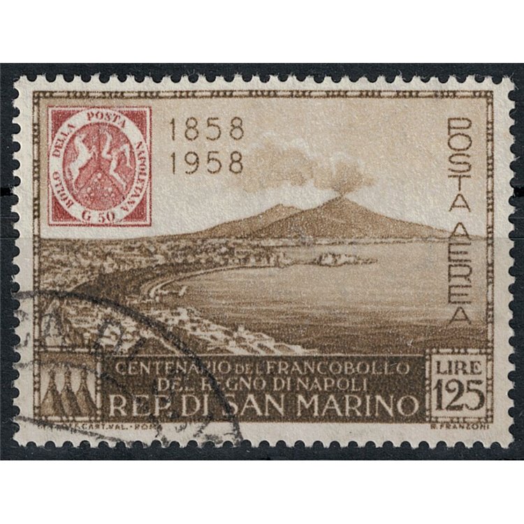 SAN MARINO 1958 Kingdom of Naples (airmail) us