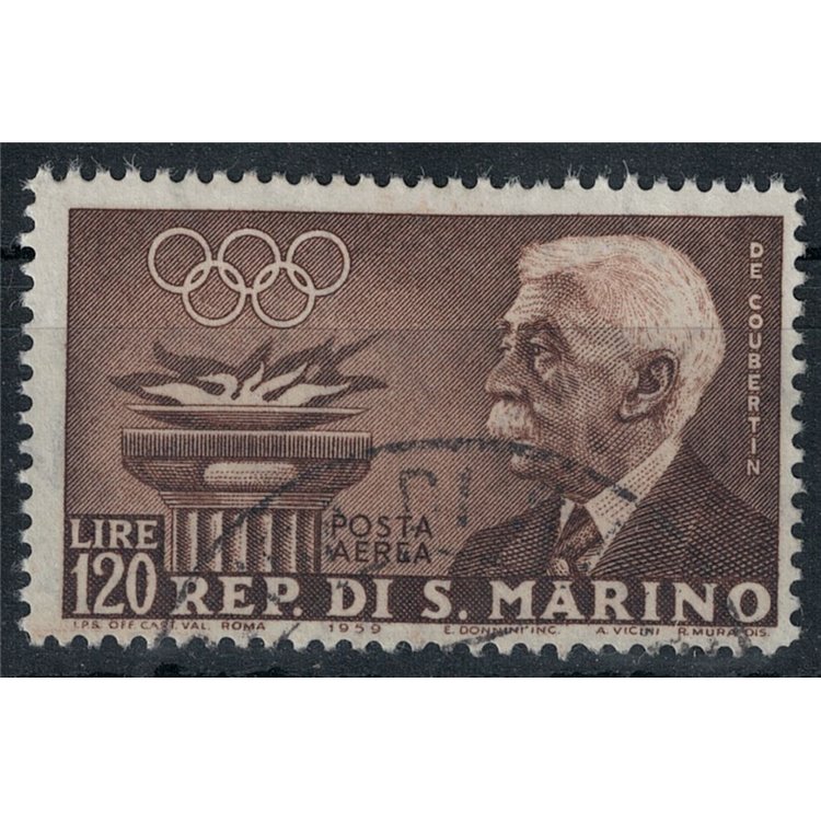 SAN MARINO 1959 Pre-Olympic (airmail) us