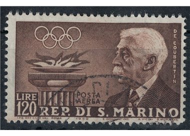 SAN MARINO 1959 Pre-Olympic (airmail) us