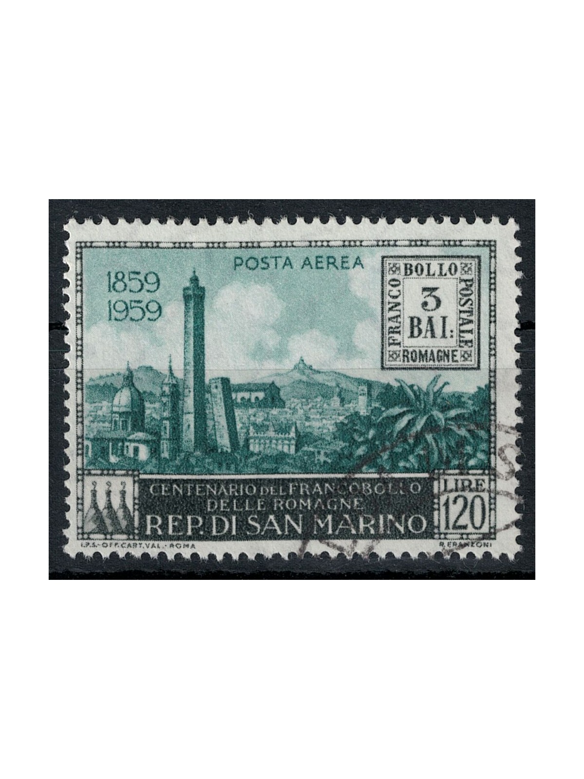 SAN MARINO 1959 Francobolli delle romagne (posta aerea) us
