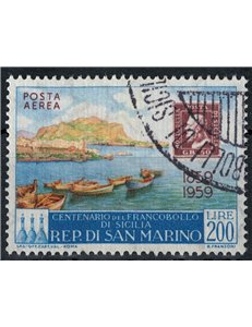 SAN MARINO 1959 Stamps of Sicily (airmail) us