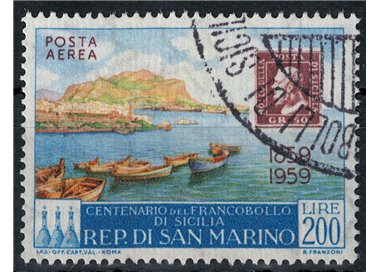 SAN MARINO 1959 Stamps of Sicily (airmail) us
