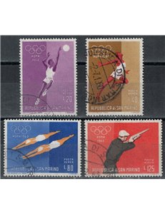SAN MARINO 1960 Rome Olympics (airmail) 4v us