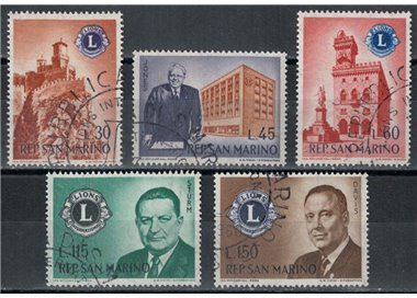 SAN MARINO 1960 Lions Club 5v us