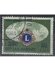 SAN MARINO 1960 Lions Club (airmail) us
