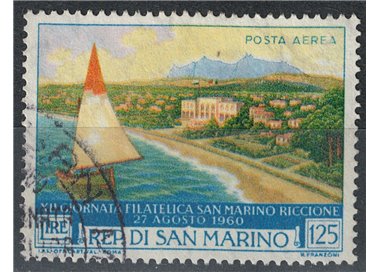 SAN MARINO 1960 International Philatelic Fair (Airmail) us