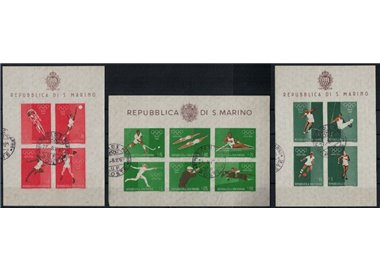 SAN MARINO 1960 Olimpiadi di Roma 3 BF us