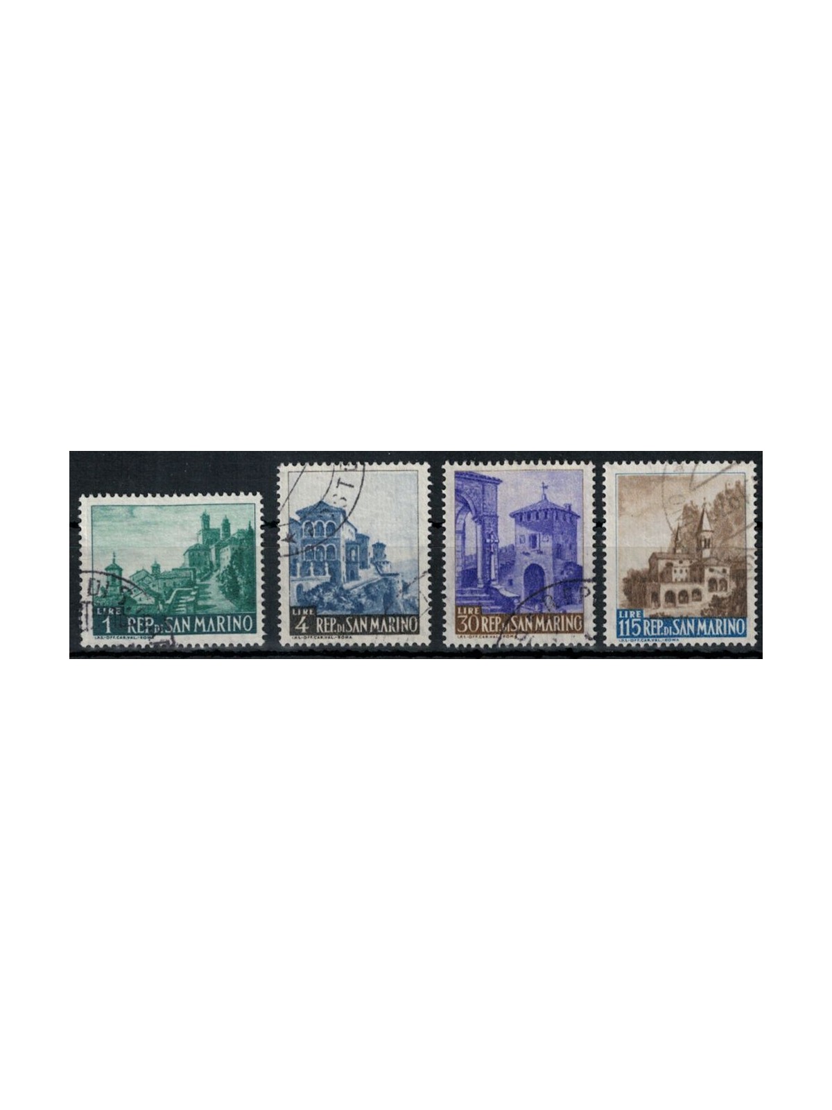 SAN MARINO 1961 Vedute di San Marino 4v us
