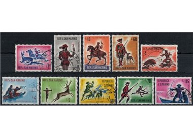 SAN MARINO 1961 Ancient Hunt 10v US
