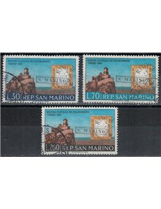 SAN MARINO 1961 Philatelic Exhibition of the Risorgimento 3v us