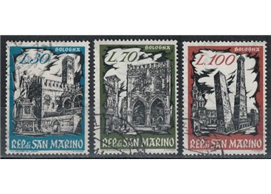 SAN MARINO 1961 Philatelic Exhibition Bophilex 3v us