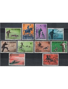 SAN MARINO 1962 Caccia moderna 10v us
