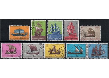 SAN MARINO 1963 Navi 10v us
