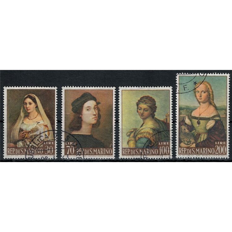 SAN MARINO 1963 Paintings by Raphael 4v us