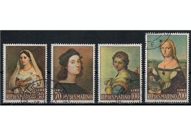 SAN MARINO 1963 Dipinti di Raffaello 4v us