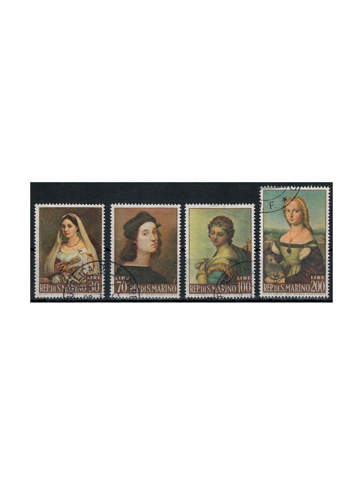 SAN MARINO 1963 Paintings by Raphael 4v us
