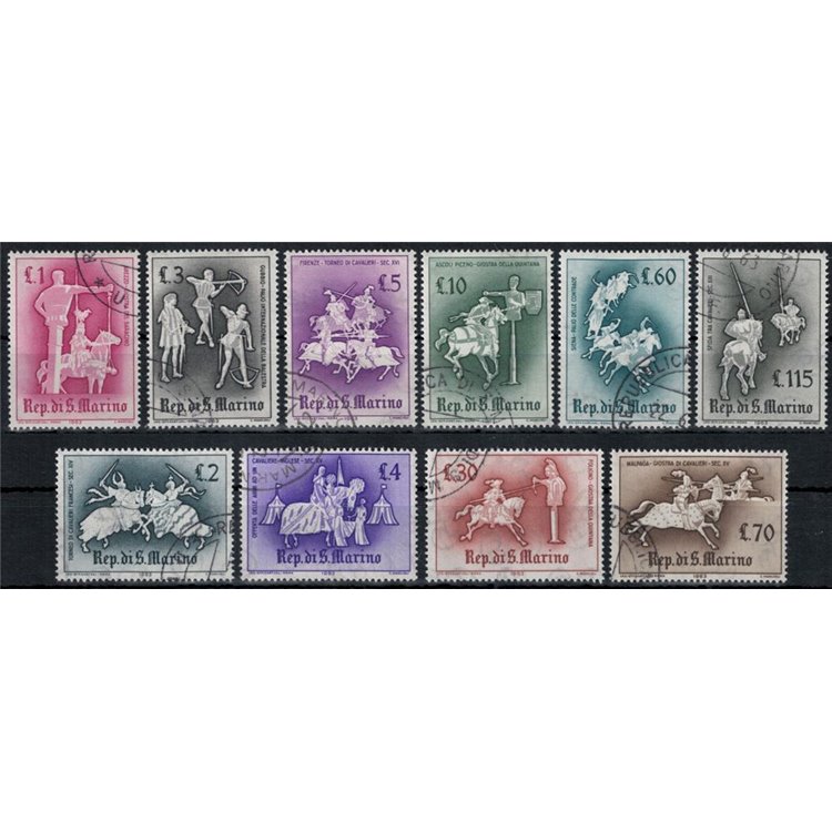 SAN MARINO 1963 Jousts and Tournaments 10v us