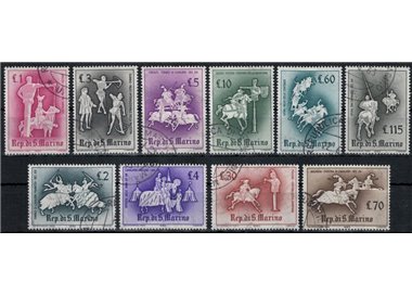 SAN MARINO 1963 Jousts and Tournaments 10v us