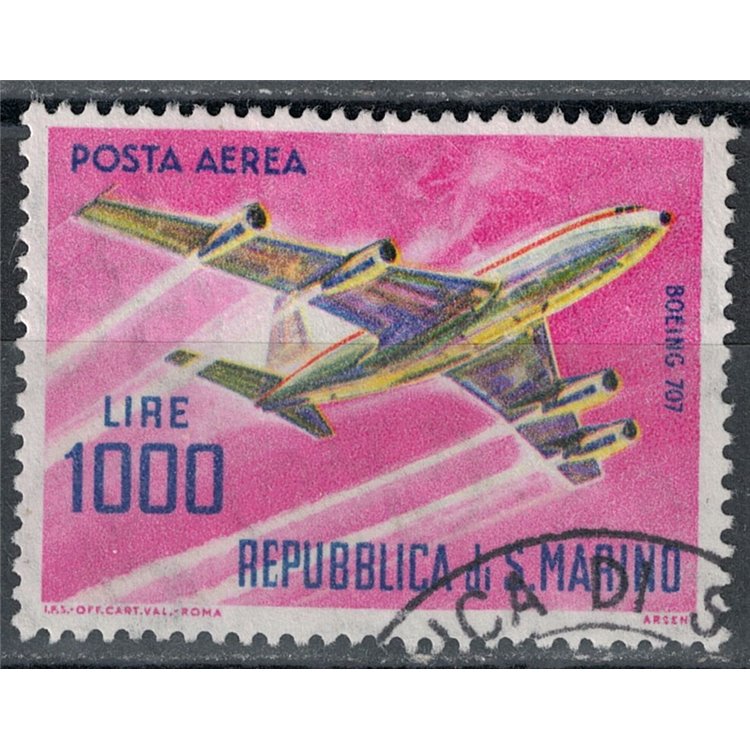 SAN MARINO 1964 Modern Aircraft (Airmail) us