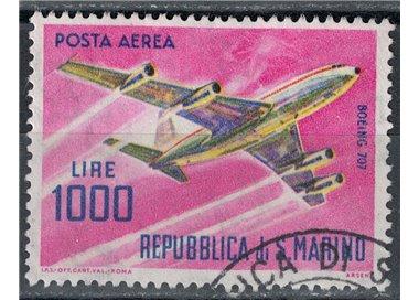 SAN MARINO 1964 Aerei moderni (posta aerea) us