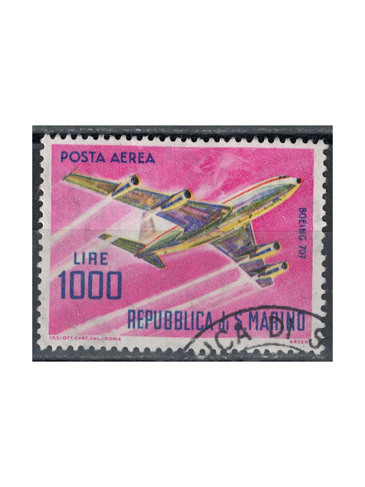 SAN MARINO 1964 Modern Aircraft (Airmail) us