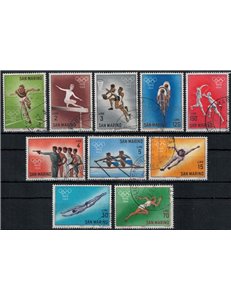 SAN MARINO 1964 Olimpiadi di Tokio 10v us