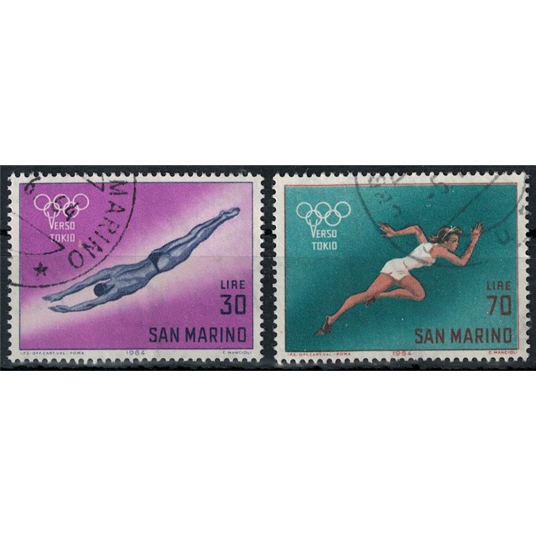 SAN MARINO 1964 Verso Tokio 2v us