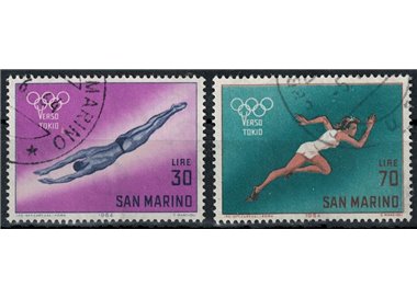 SAN MARINO 1964 Verso Tokio 2v us