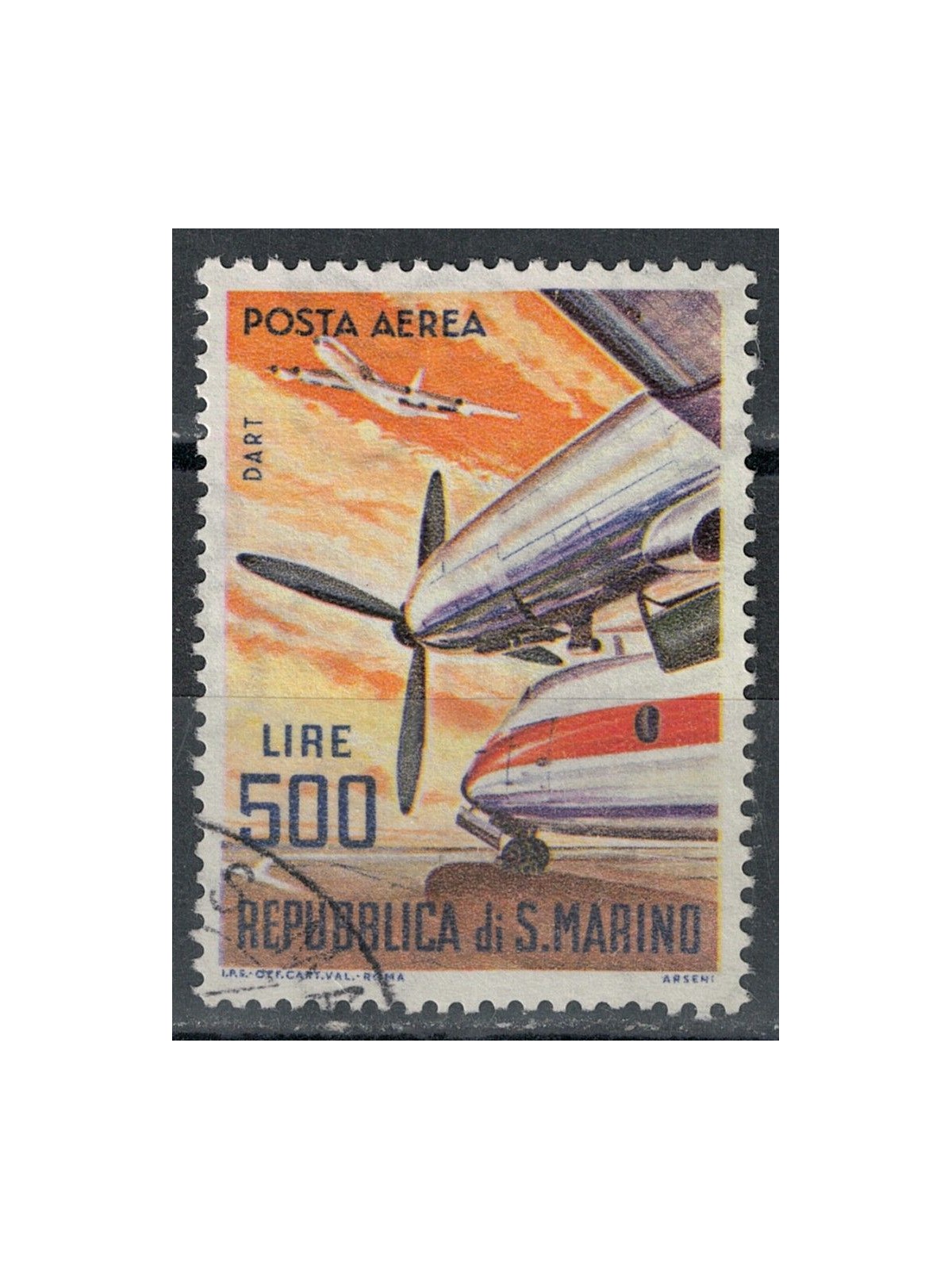 SAN MARINO 1965 Aerei moderni (posta aerea) us