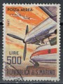 SAN MARINO 1965 Aerei moderni (posta aerea) us