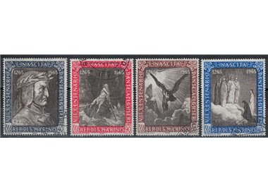 SAN MARINO 1965 Centenary Dante Alighieri 4v us