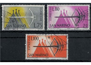 SAN MARINO 1966 Espressi 3v us
