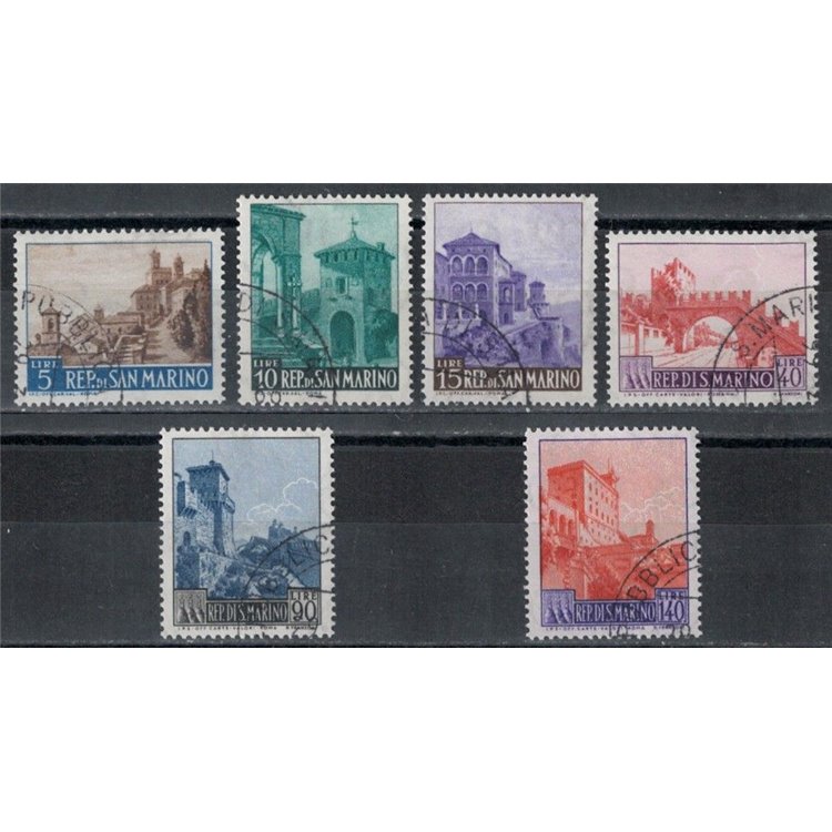 SAN MARINO 1966 Vedute 6v us