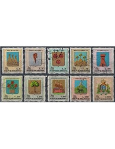 SAN MARINO 1968 Stemmi 10v us