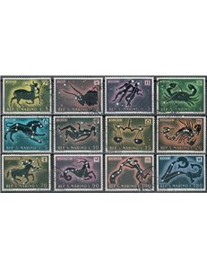 SAN MARINO 1970 Zodiac Signs 12v us