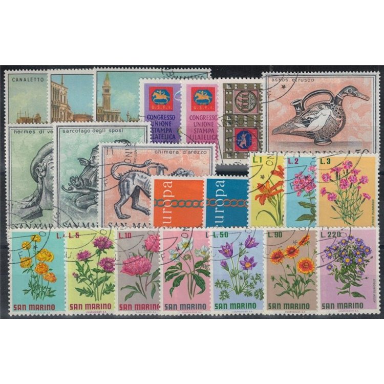 SAN MARINO 1971 Annata completa 22v us
