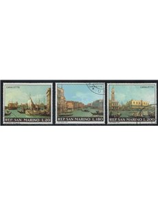 SAN MARINO 1971 Canaletto 3v us