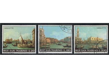 SAN MARINO 1971 Canaletto 3v us