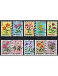 SAN MARINO 1971 Fiori, 4ª emissione 10v us