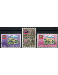 SAN MARINO 1971 Italian Philatelic Press Union 3v us