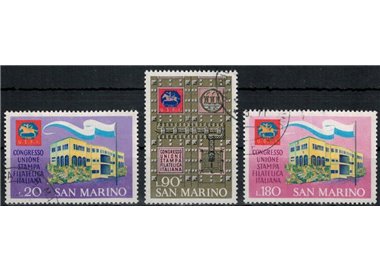 SAN MARINO 1971 Italian Philatelic Press Union 3v us