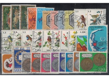 SAN MARINO 1972 Complete Year 31v us