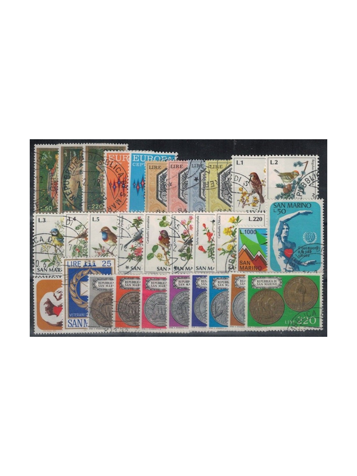 SAN MARINO 1972 Annata completa 31v us