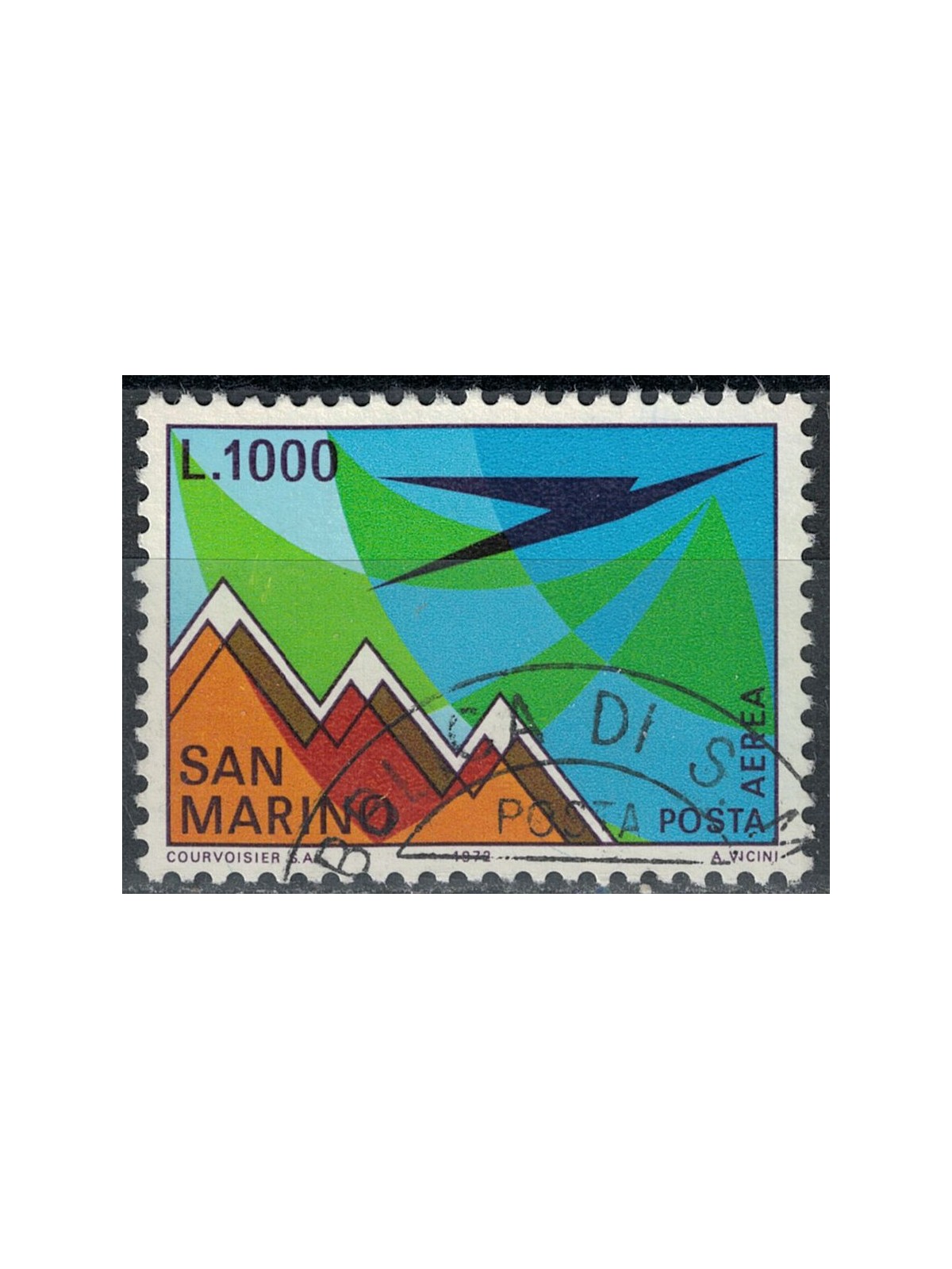 SAN MARINO 1972 Posta aerea us