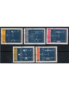 SAN MARINO 1973 Aeroplani 5v us