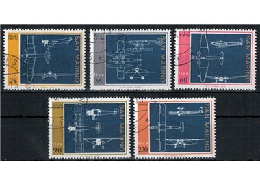 SAN MARINO 1973 Aeroplani 5v us