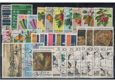 SAN MARINO 1973 Annata completa 34v us